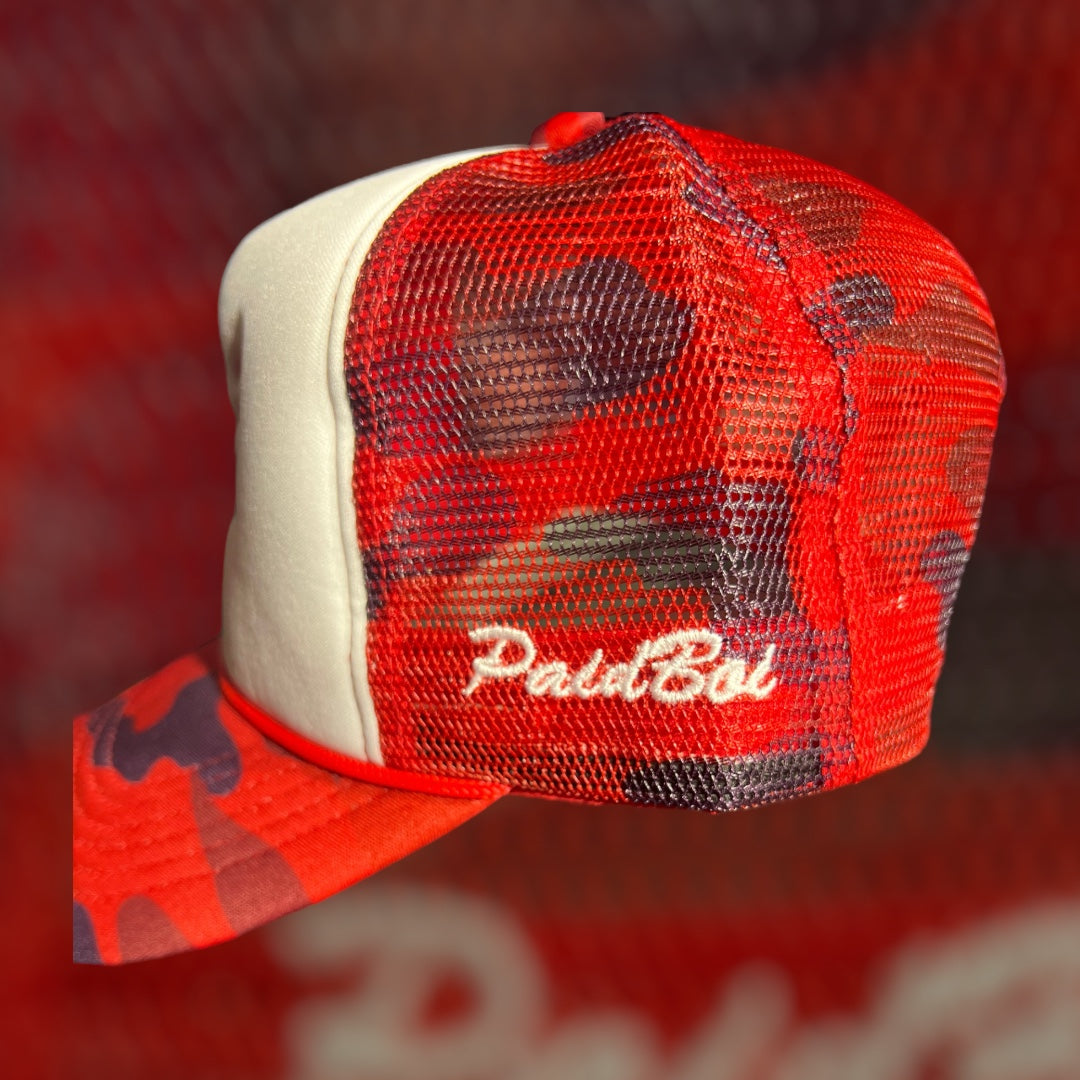 Red Camo Trap Hat