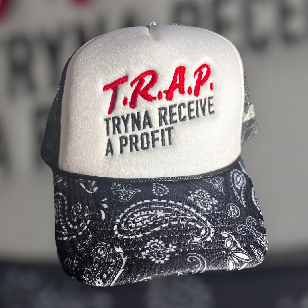 Trap Black Paisley Hat